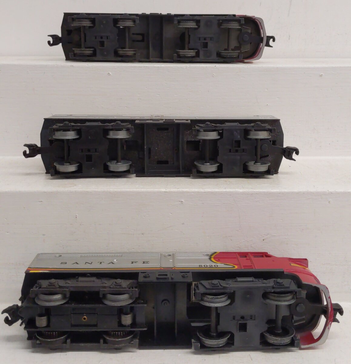Lionel 6-8020 Santa Fe Alco AAB Diesel Locomotive Set #8020 #8021 [3] VG