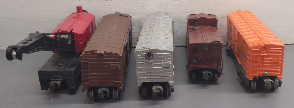 Lionel Vintage O Gauge Freight Cars: 6457,3474,2458,2460,6034 [5] VG