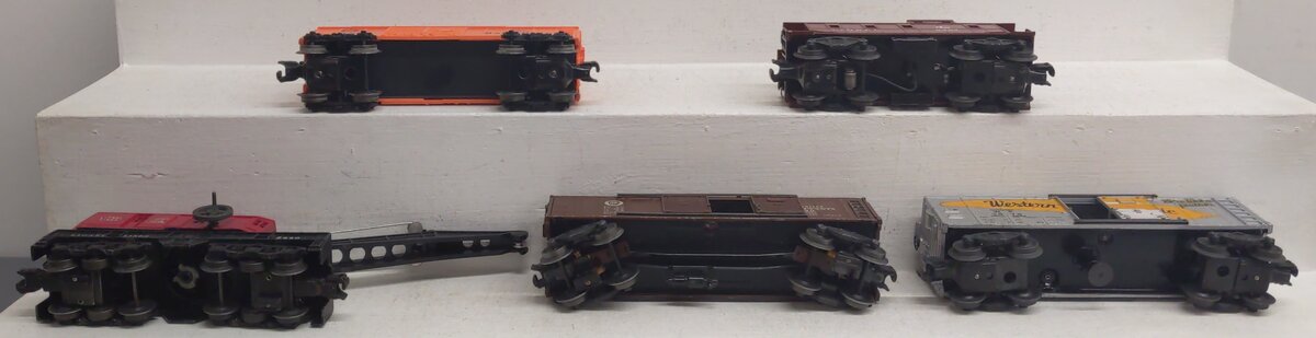 Lionel Vintage O Gauge Freight Cars: 6457,3474,2458,2460,6034 [5] VG