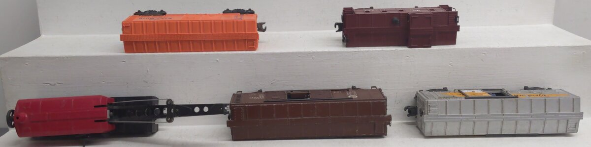 Lionel Vintage O Gauge Freight Cars: 6457,3474,2458,2460,6034 [5] VG