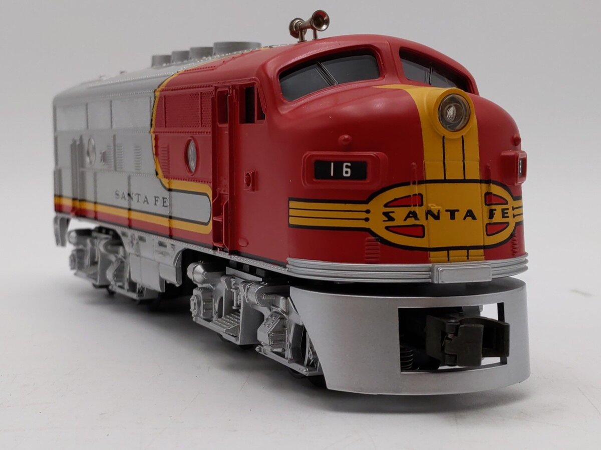 MTH 30-40211A O Gauge Santa Fe EMD F3 A-Unit Diesel Engine #16 w/PS1 EX/Box