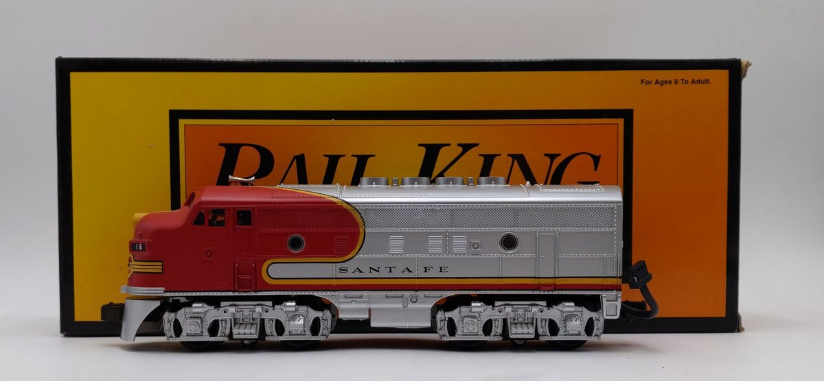 MTH 30-40211A O Gauge Santa Fe EMD F3 A-Unit Diesel Engine #16 w/PS1 EX/Box