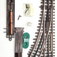 Atlas 6076 O Gauge Nickel Silver O-36 Right Hand Remote Switch Turnout VG/Box