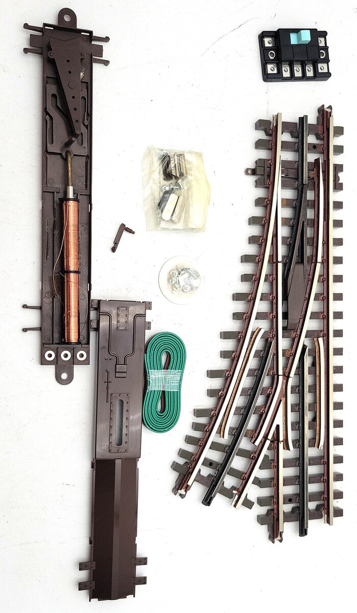 Atlas 6076 O Gauge Nickel Silver O-36 Right Hand Remote Switch Turnout VG/Box