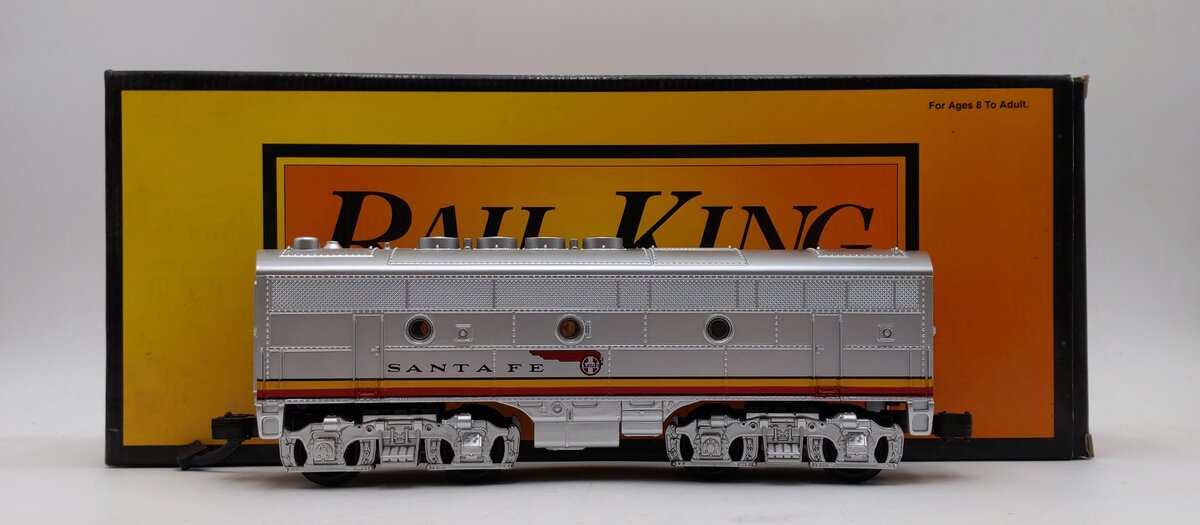 MTH 30-2133 O Gauge Santa Fe F3 B-Unit Non-Powered Diesel Engine EX/Box
