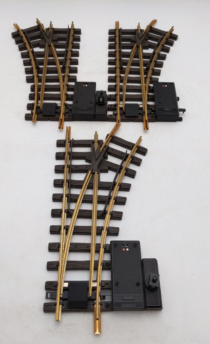 LGB G Scale 1200/1210 LH & RH Remote Switch Turnouts [3] VG