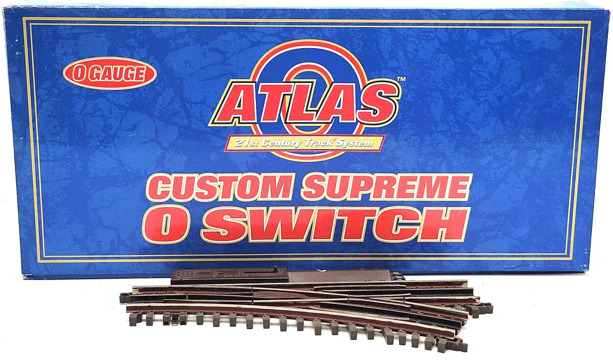 Atlas 6076 O O36 Nickel Silver Right Hand Remote Switch Turnout VG/Box