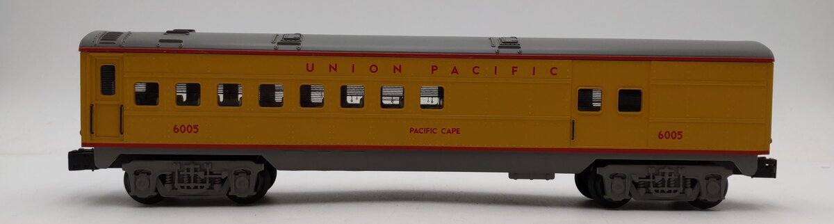 K-Line The Streamliners O Gauge Union Pacific Passenger Car 6005 Pacific Cape EX