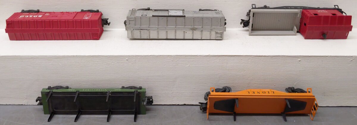 Lionel Vintage O Gauge Freight Cars #3454,6119,6014,3461 [5] VG