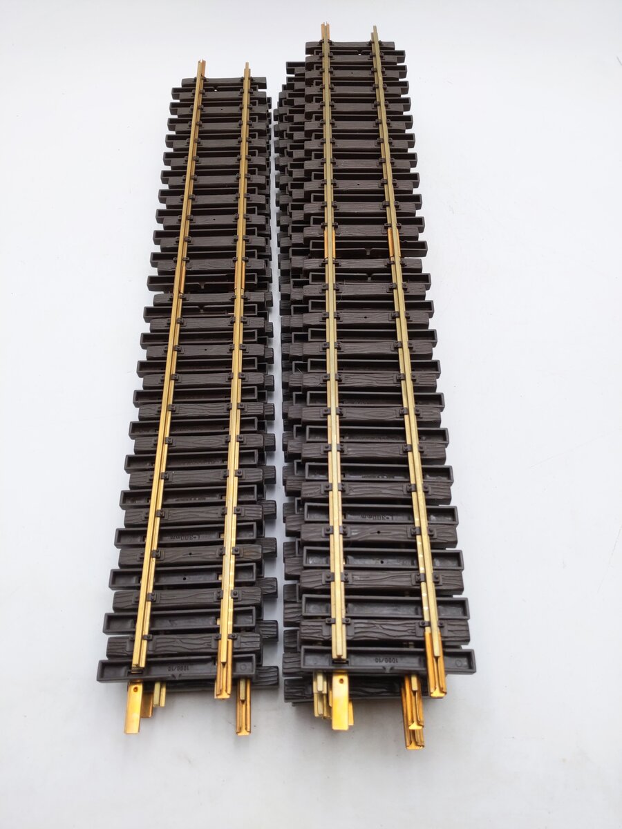 LGB 10600 G Gauge Brass 24" Straight Track Sections (12) EX