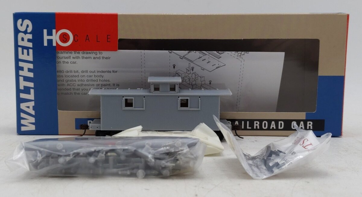 Walthers 932-7520 HO Undecorated Wood Caboose EX/Box