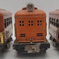 Lionel O Gauge Prewar 248 Electric Locomotive w/ 629 Coach & 630 Observation Car VG