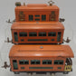 Lionel O Gauge Prewar 248 Electric Locomotive w/ 629 Coach & 630 Observation Car VG
