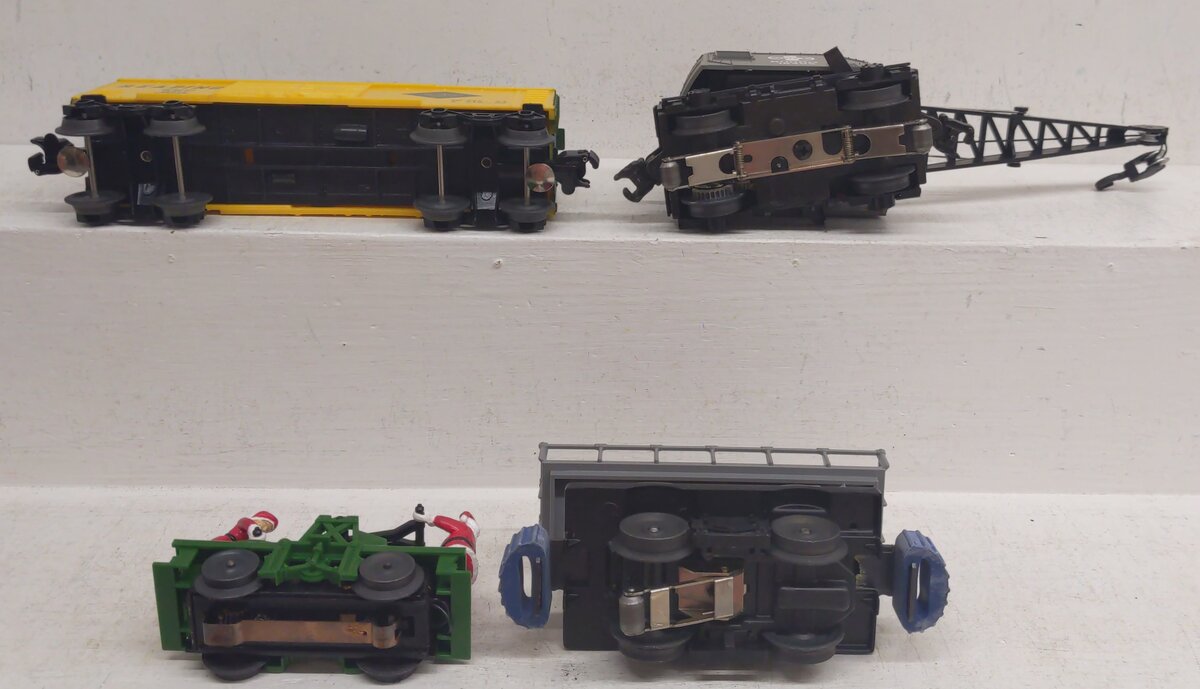 Lionel O Assorted Freight Cars 6-18405, 6-18406, 6-18403, 6-16614 [4] EX/Box