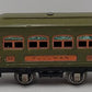 Lionel Prewar O Gauge Pea Green Electric Passenger Cars: 530, 529, 529 [3] VG