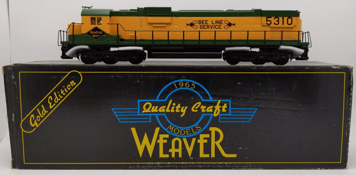 Weaver 5308 O Reading Alco C-630 Diesel Locomotive w/Horn #5308 (2-Rail) LN/Box