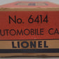 Lionel 6414 Vintage O Gauge Postwar Evans Autoloader with 4 Automobiles EX/Box