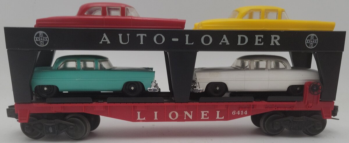Lionel 6414 Vintage O Gauge Postwar Evans Autoloader with 4 Automobiles EX/Box