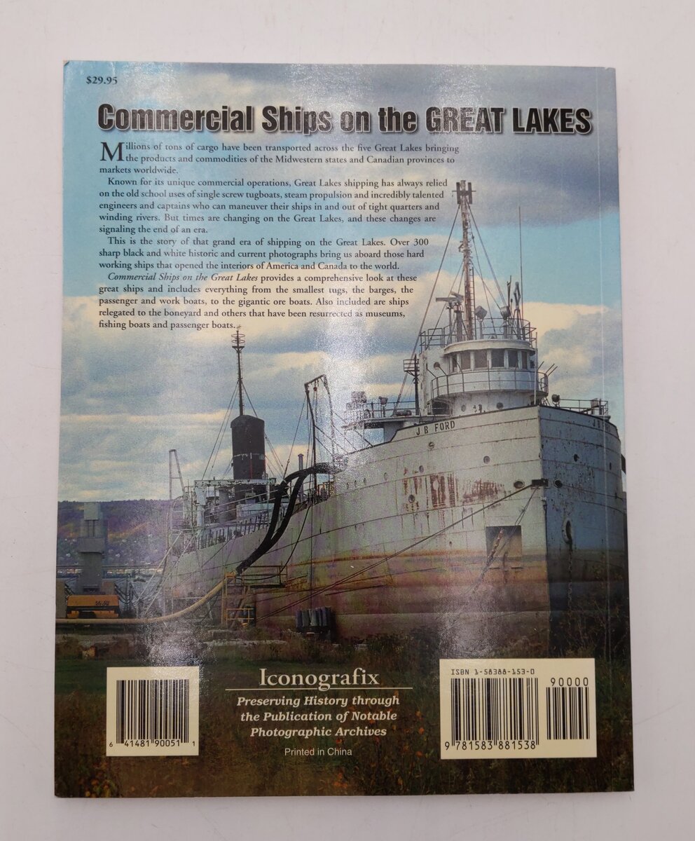 Commercial Ships On The Great Lakes Paperback Book By Franz Von Riedel EX