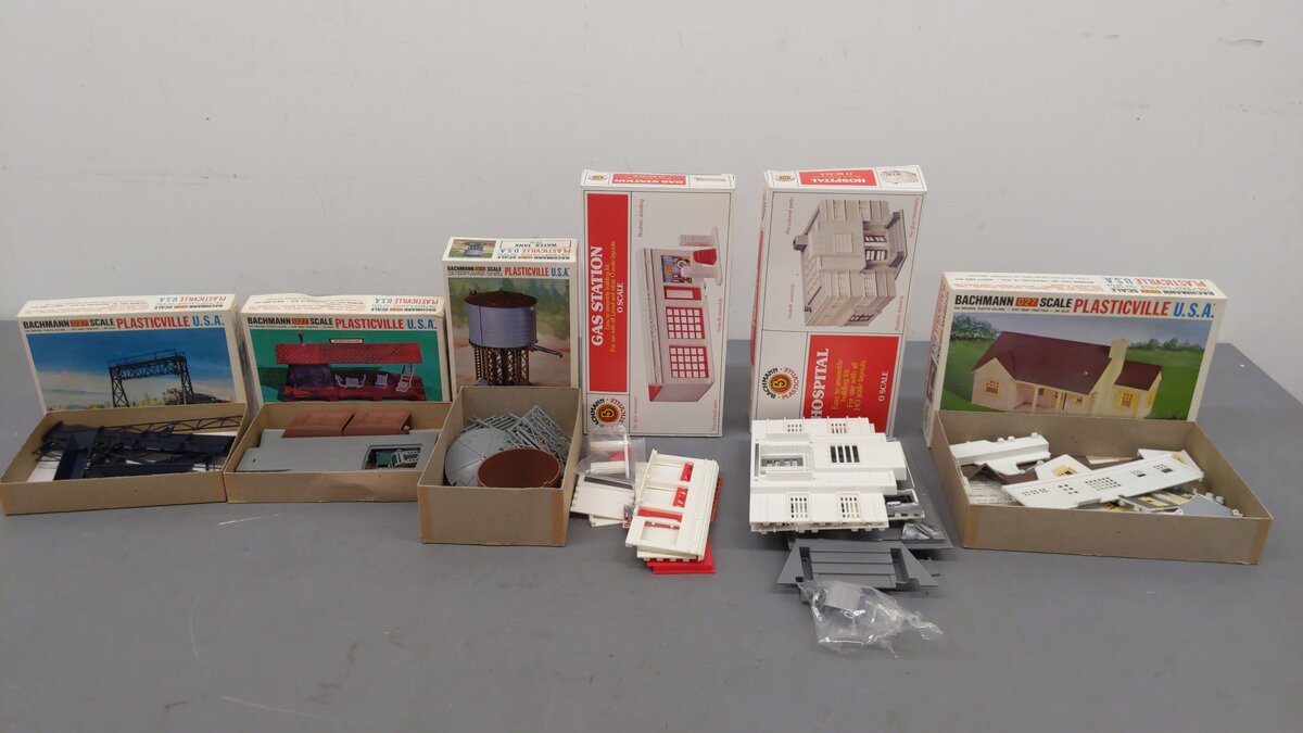 Plasticville O Assorted Accessorie Kits- 1815, 1961, 1912, 1962, 1817, 1916 [6] EX/Box