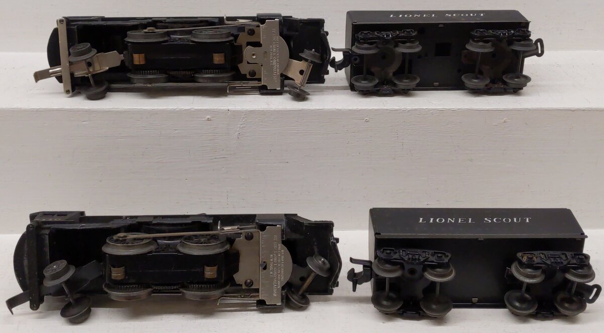 Lionel Vintage O 1110 2-4-2 Postwar Steam Locomotives & 1001 T Tenders [2] VG