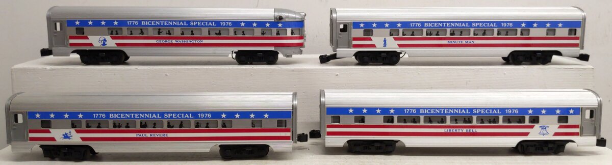 Williams 1776 Williams O Gauge 1776 Bicentennial 4 Car Passenger Set VG