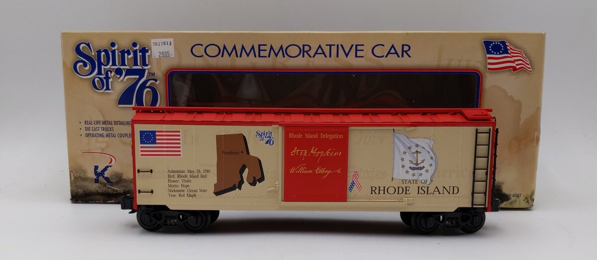 K-Line K761-7613 Spirit of '76 Rhode Island EX/Box