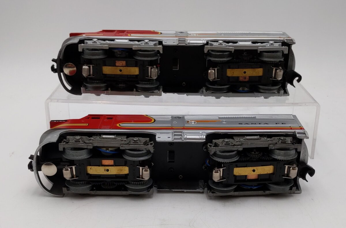 K-Line K2126 O Gauge Santa Fe Alco AA Diesel Locomotive Set #2126/2128 EX/Box