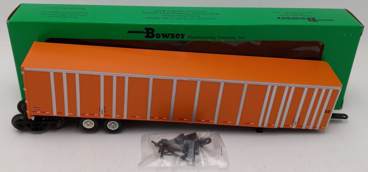 Bowser 87002 O Gauge 53' Schneider Road Railer EX/Box
