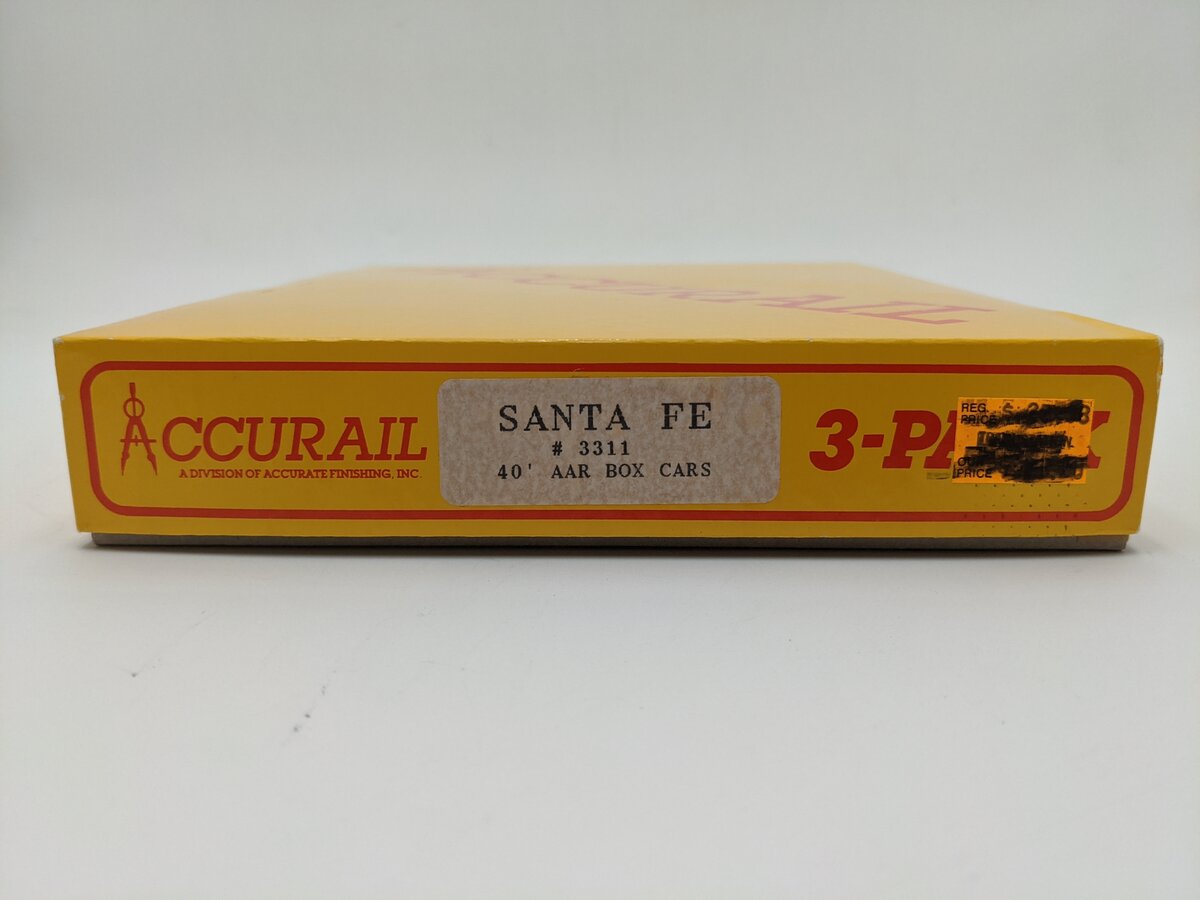 Accurail 3311 HO Scale Santa Fe 40' AAR Boxcars (Set of 3)