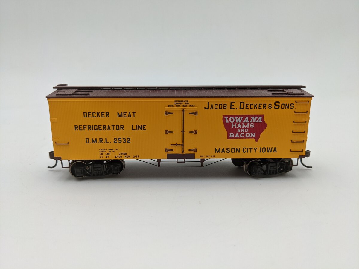 Roundhouse 84139 HO Decker Meat 36' Wood Reefer #2532 LN/Box