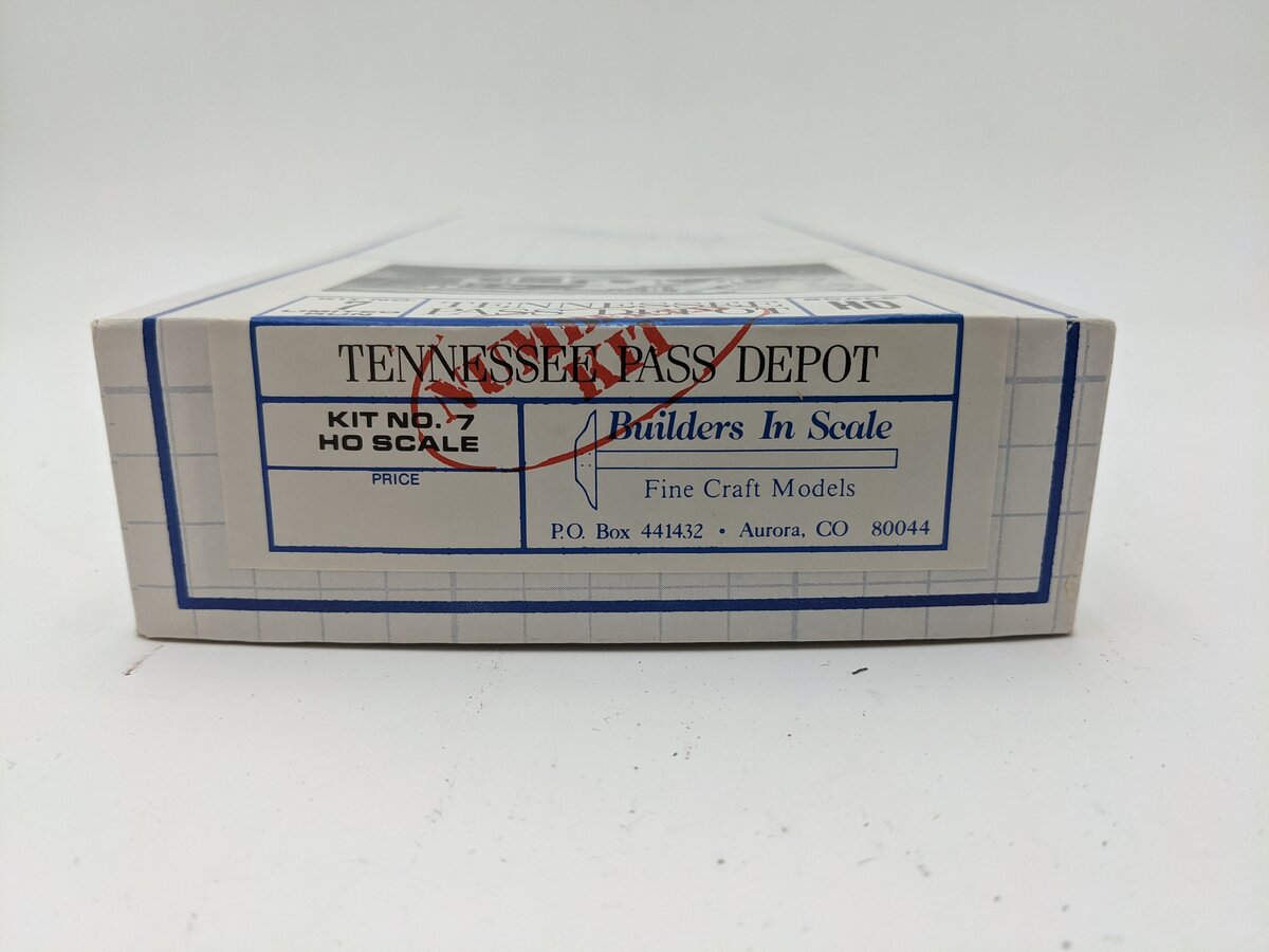 Builders-in-Scale 7 HO Scale Tennessee Pass Depot Limited Run Building Kit LN/Box