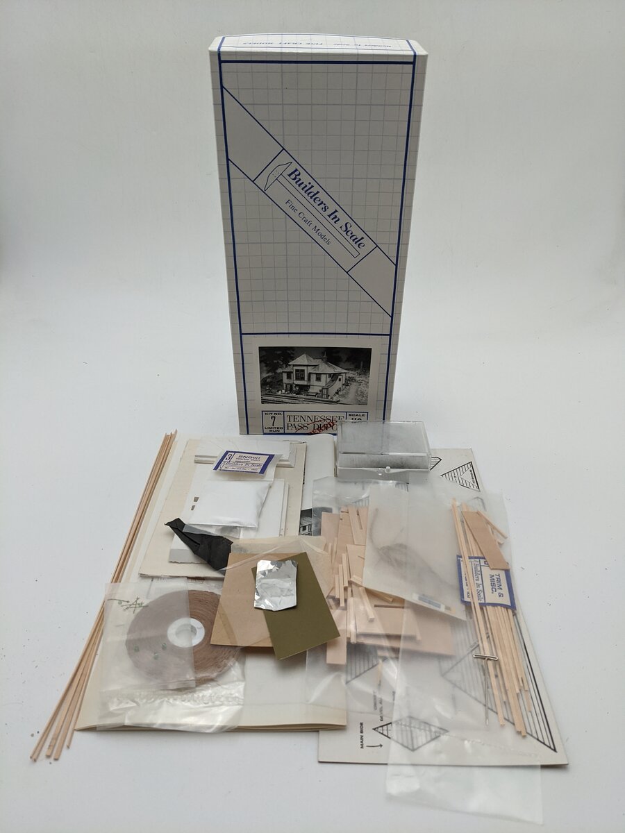 Builders-in-Scale 7 HO Scale Tennessee Pass Depot Limited Run Building Kit LN/Box