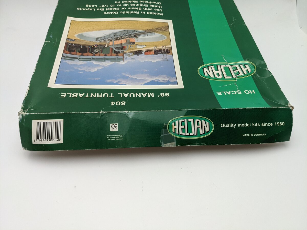 Heljan 804 HO Con-Cor 98' Manual Turntable LN/Box