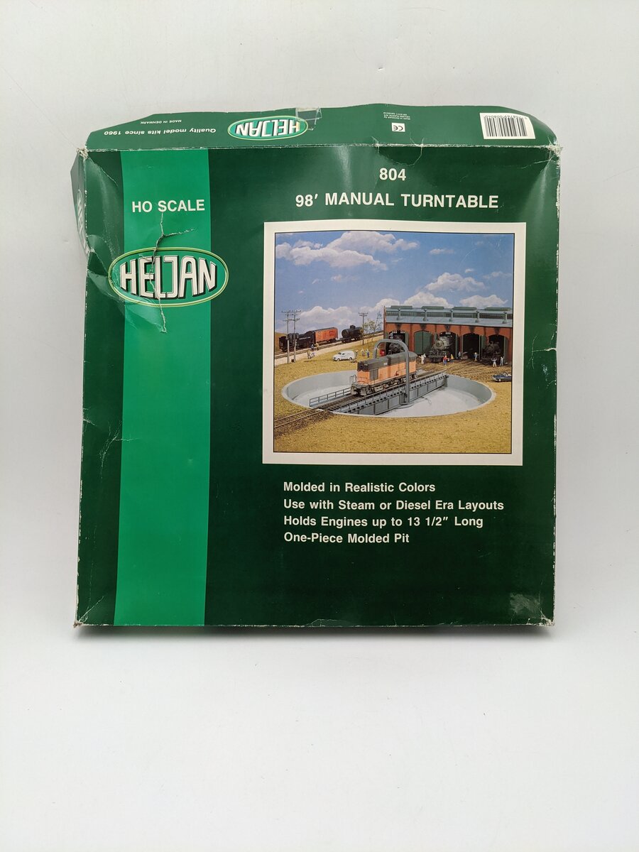 Heljan 804 HO Con-Cor 98' Manual Turntable LN/Box