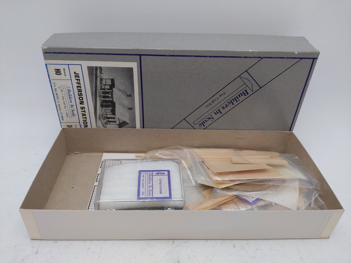 Builders-in-Scale 103 HO/HOn3 Scale Jefferson Station Kit LN/Box