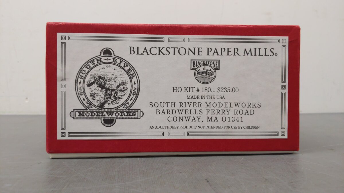 South River Model Works 180 HO Blackstone Paper Mills Kit LN/Box