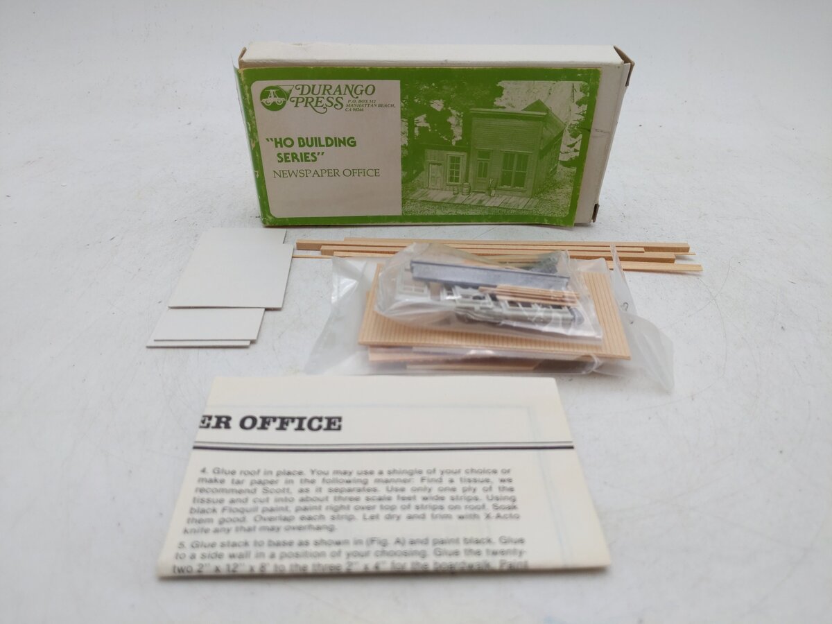 Durango Press 056 HO Newspaper Office Kit NIB