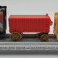 K-Line 6-22502 O Ringling Bros Scale Flat Car w/3 Circus Wagons #56 VG