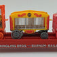 K-Line 6-22415 O Lionel Ringling Bros Flat Car #75 w/ 3 Circus Wagons LN