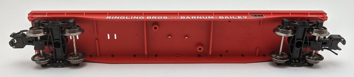 K-Line 6-22415 O Lionel Ringling Bros Flat Car #75 w/ 3 Circus Wagons LN