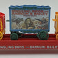 K-Line 6-22498 O Gauge Ringling Bros. Flat Car w/ Circus Wagons VG