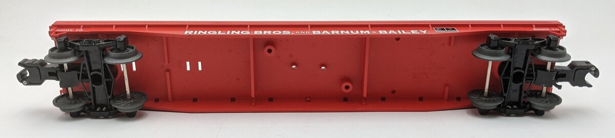 K-Line 6-22498 O Gauge Ringling Bros. Flat Car w/ Circus Wagons VG