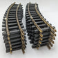 Aristo-Craft 11500 G Euro Brass 5 Ft. Diameter Curved Track Sections (12) VG