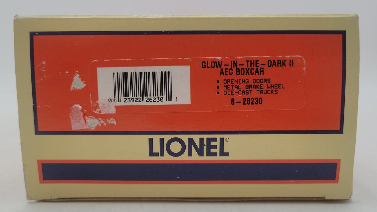 Lionel 6-26230 O Gauge AEC Blue Radioactive Glow in the Dark Boxcar LN/Box