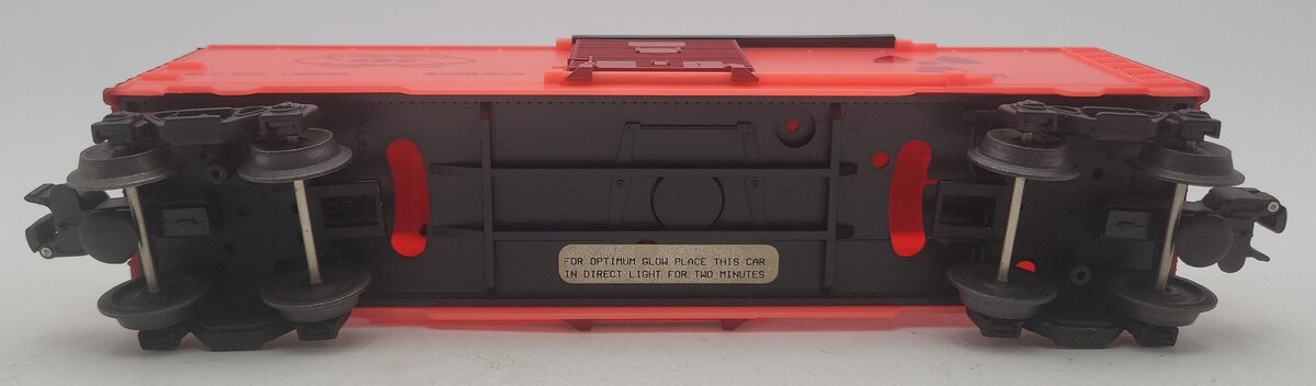 Lionel 6-26288 O Gauge Atomic Energy Commission Glow in the Dark Red Boxcar LN/Box