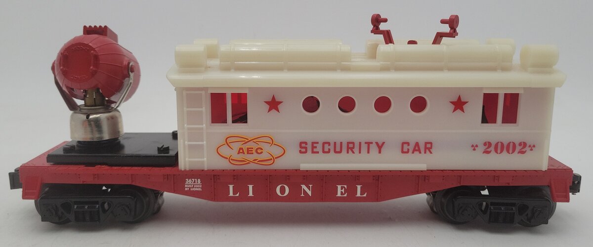 Lionel 6-36718 O Gauge AEC Security Operating Searchlight Caboose #2002 EX/Box