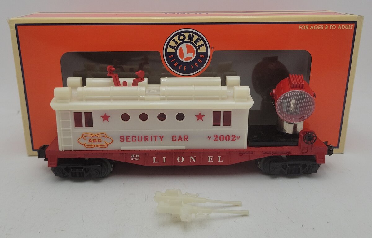 Lionel 6-36718 O Gauge AEC Security Operating Searchlight Caboose #2002 EX/Box