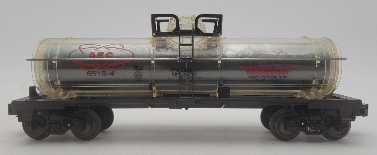 Lionel 6-16160 O Gauge AEC Reactor Fluid Tank Car #6515-4 (Black) VG/Box