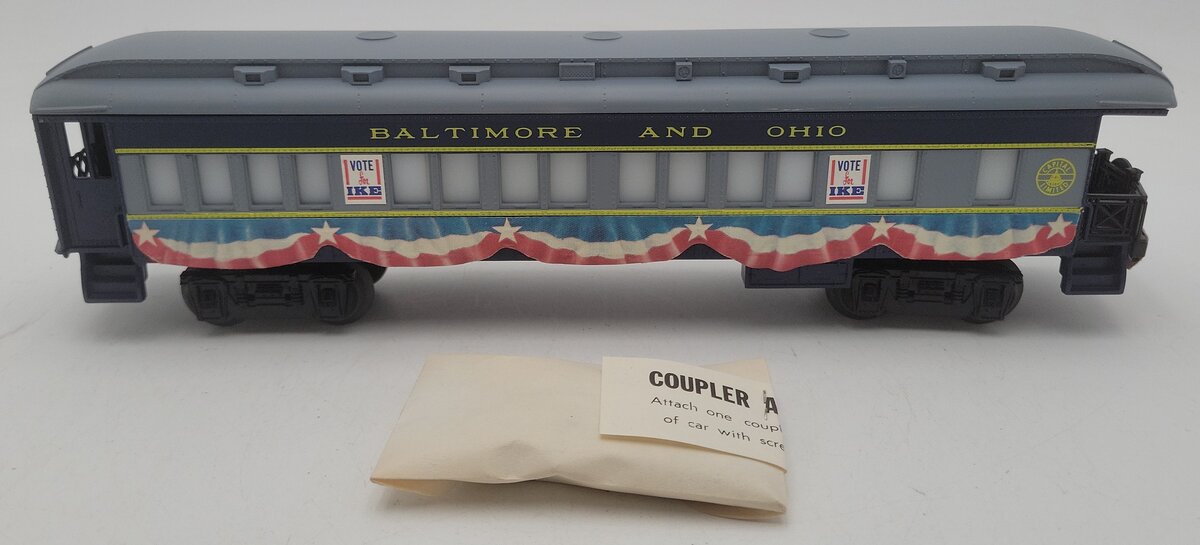 Lionel 6-9529 O Baltimore & Ohio Eisenhower Campaign Observation Car LN